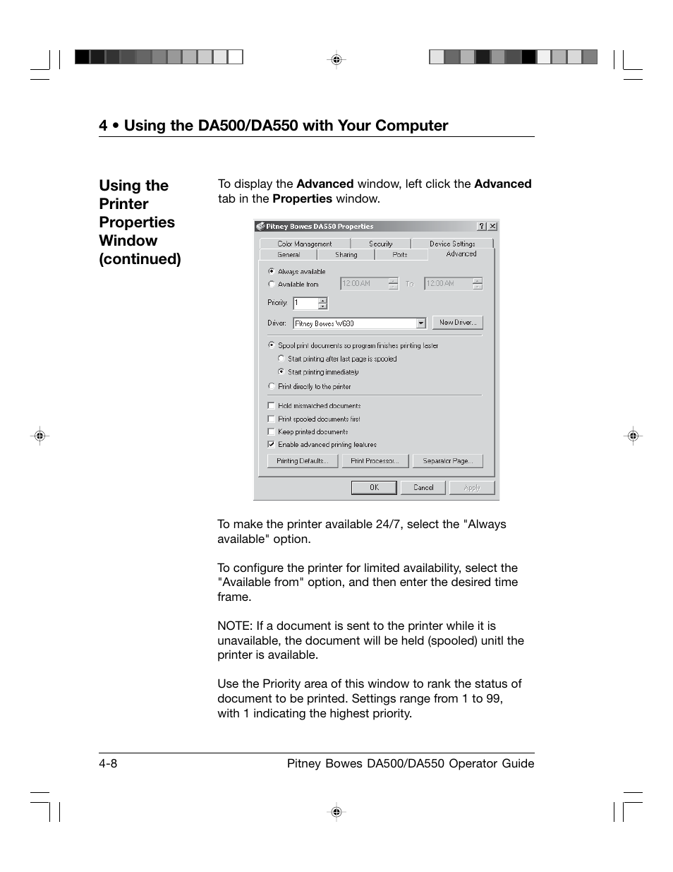 Pitney Bowes ADDRESSRIGHT DA550 User Manual | Page 54 / 135