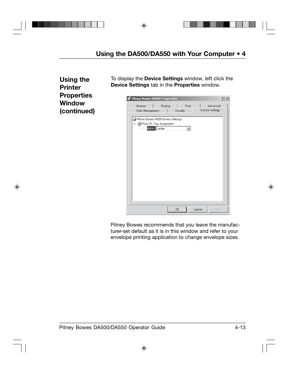 Pitney Bowes ADDRESSRIGHT DA550 User Manual | Page 59 / 135