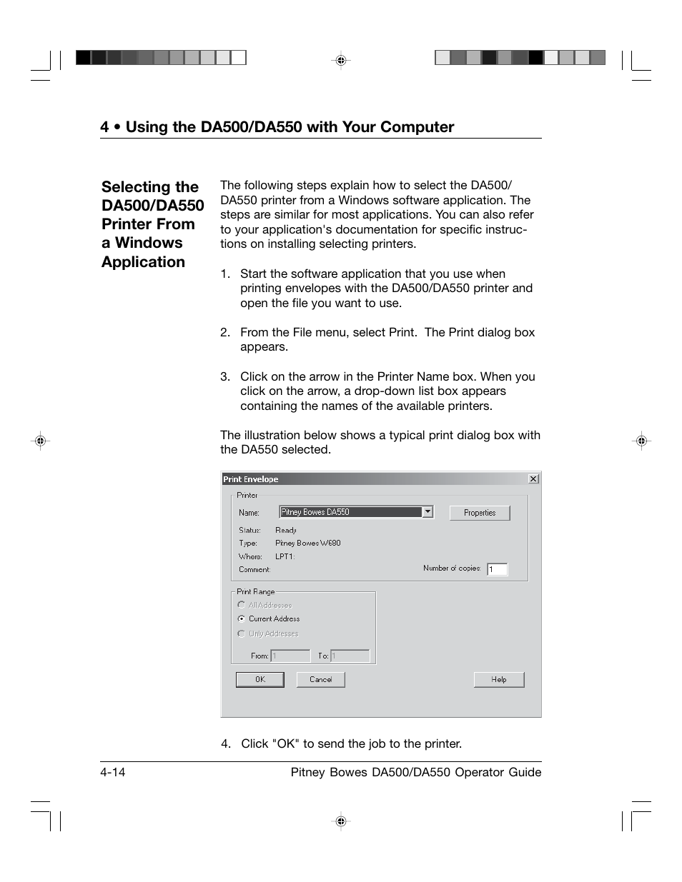 Pitney Bowes ADDRESSRIGHT DA550 User Manual | Page 60 / 135