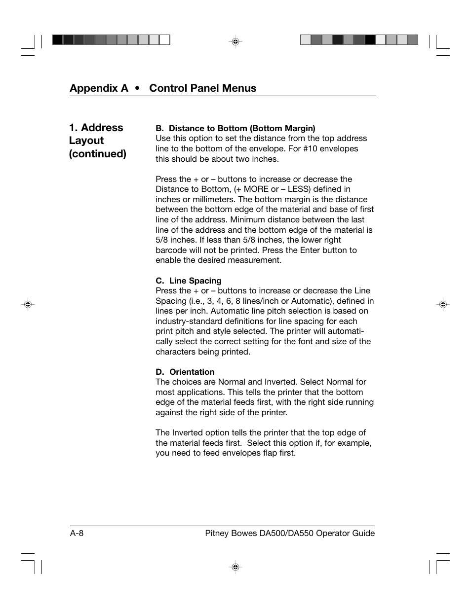 Pitney Bowes ADDRESSRIGHT DA550 User Manual | Page 88 / 135