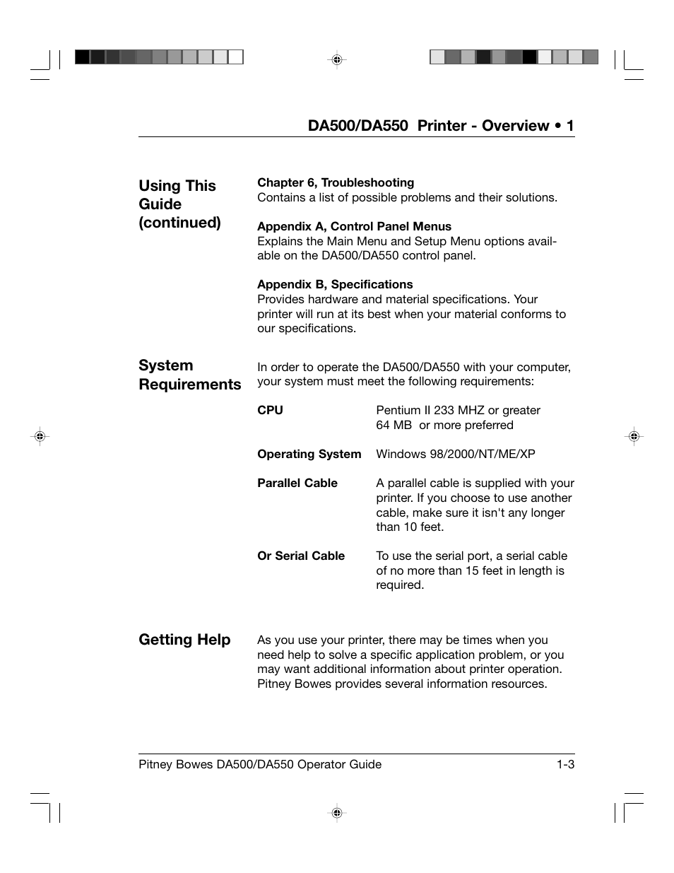 Pitney Bowes ADDRESSRIGHT DA550 User Manual | Page 9 / 135