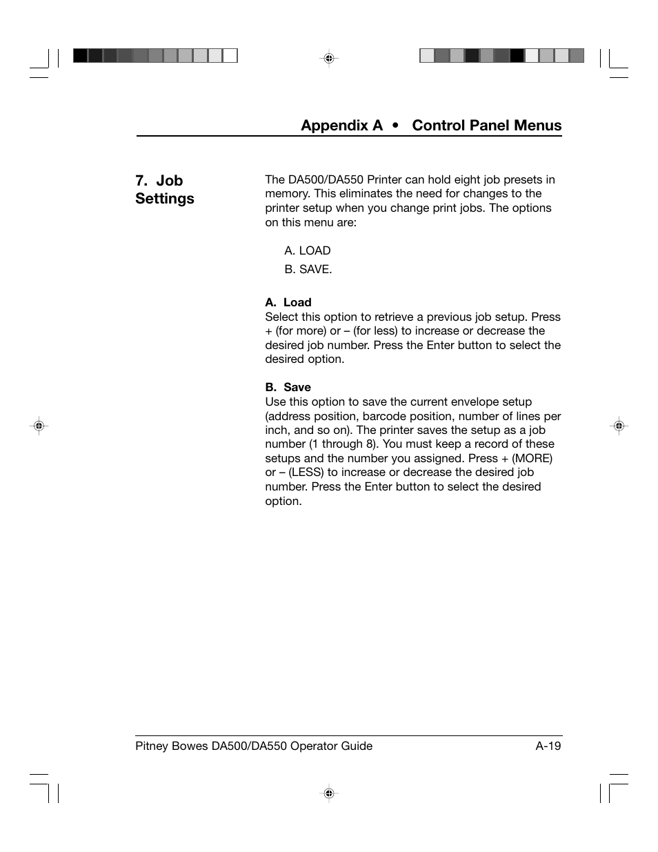 Pitney Bowes ADDRESSRIGHT DA550 User Manual | Page 99 / 135