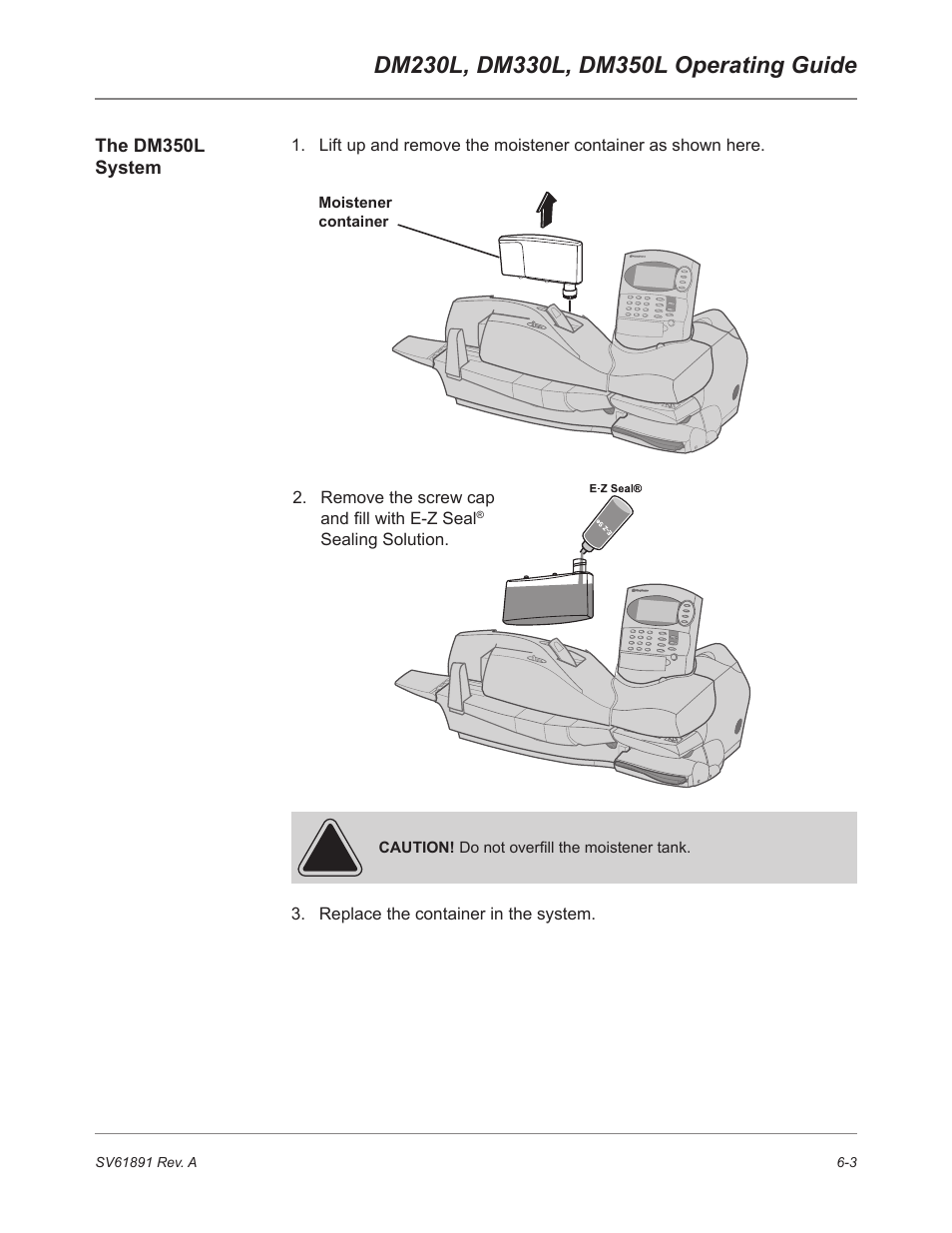 The dm350l system | Pitney Bowes DM230L User Manual | Page 106 / 158
