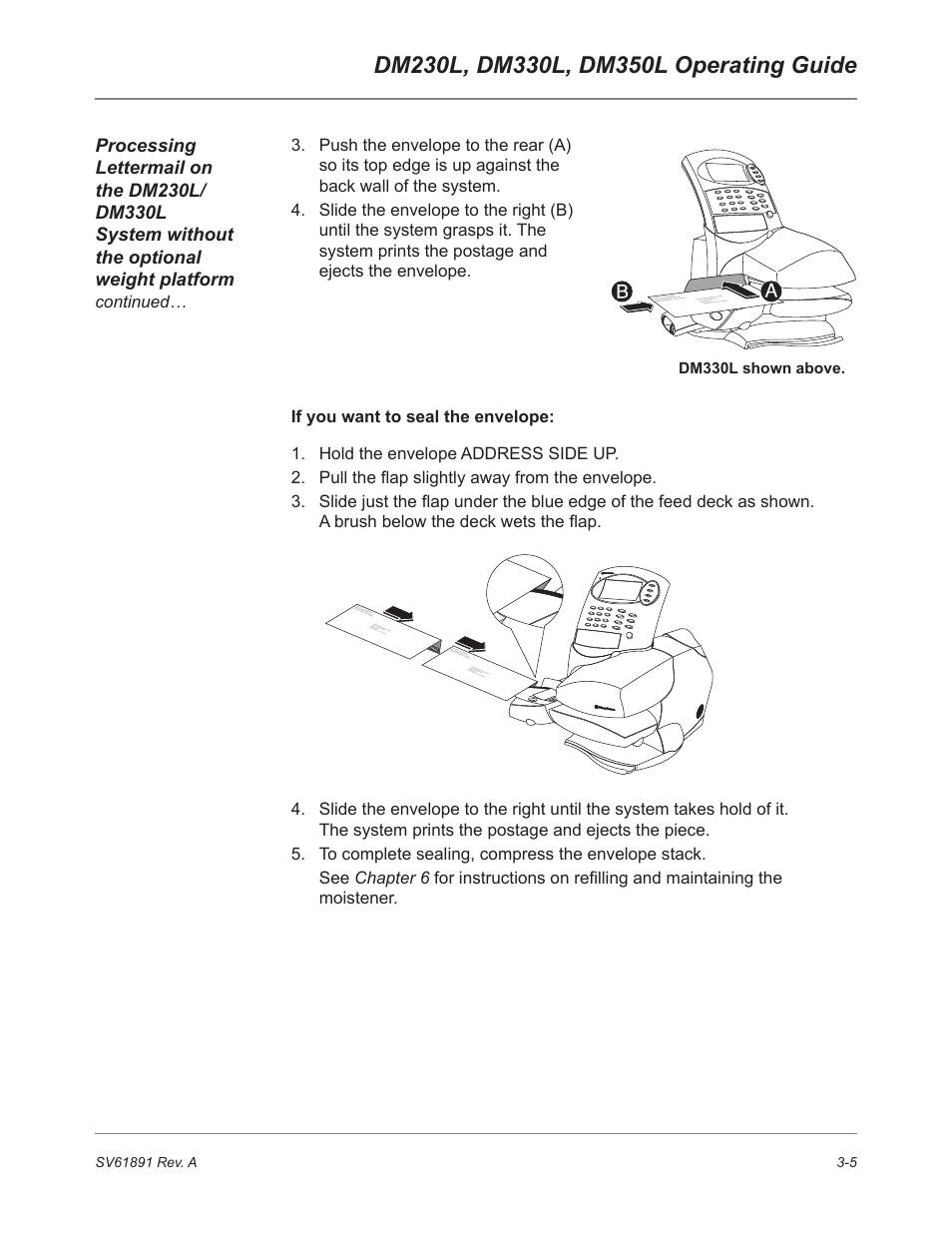 Pitney Bowes DM230L User Manual | Page 40 / 158