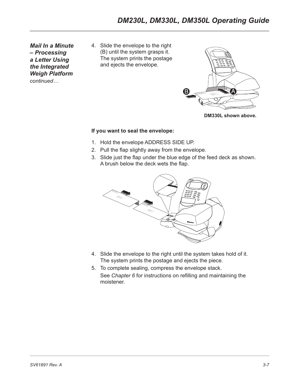 Pitney Bowes DM230L User Manual | Page 42 / 158