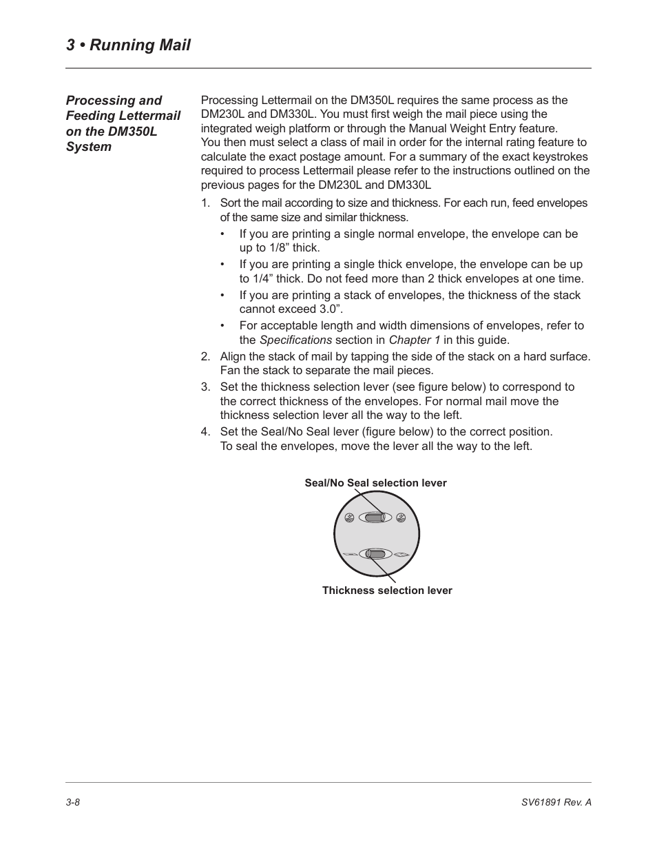 3 • running mail | Pitney Bowes DM230L User Manual | Page 43 / 158