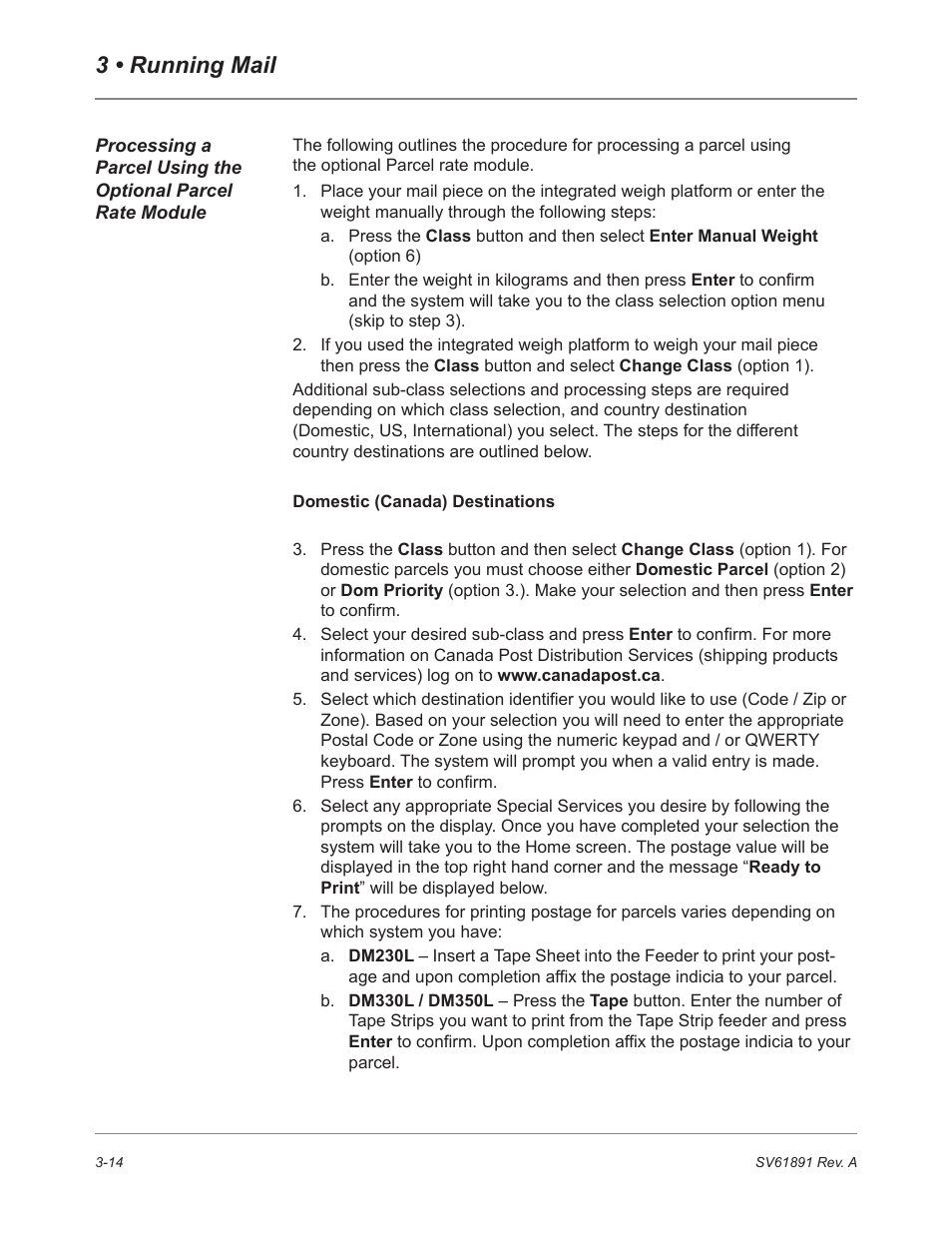 3 • running mail | Pitney Bowes DM230L User Manual | Page 49 / 158