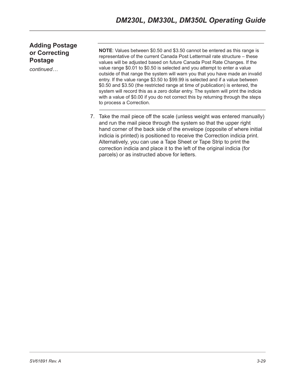 Pitney Bowes DM230L User Manual | Page 64 / 158