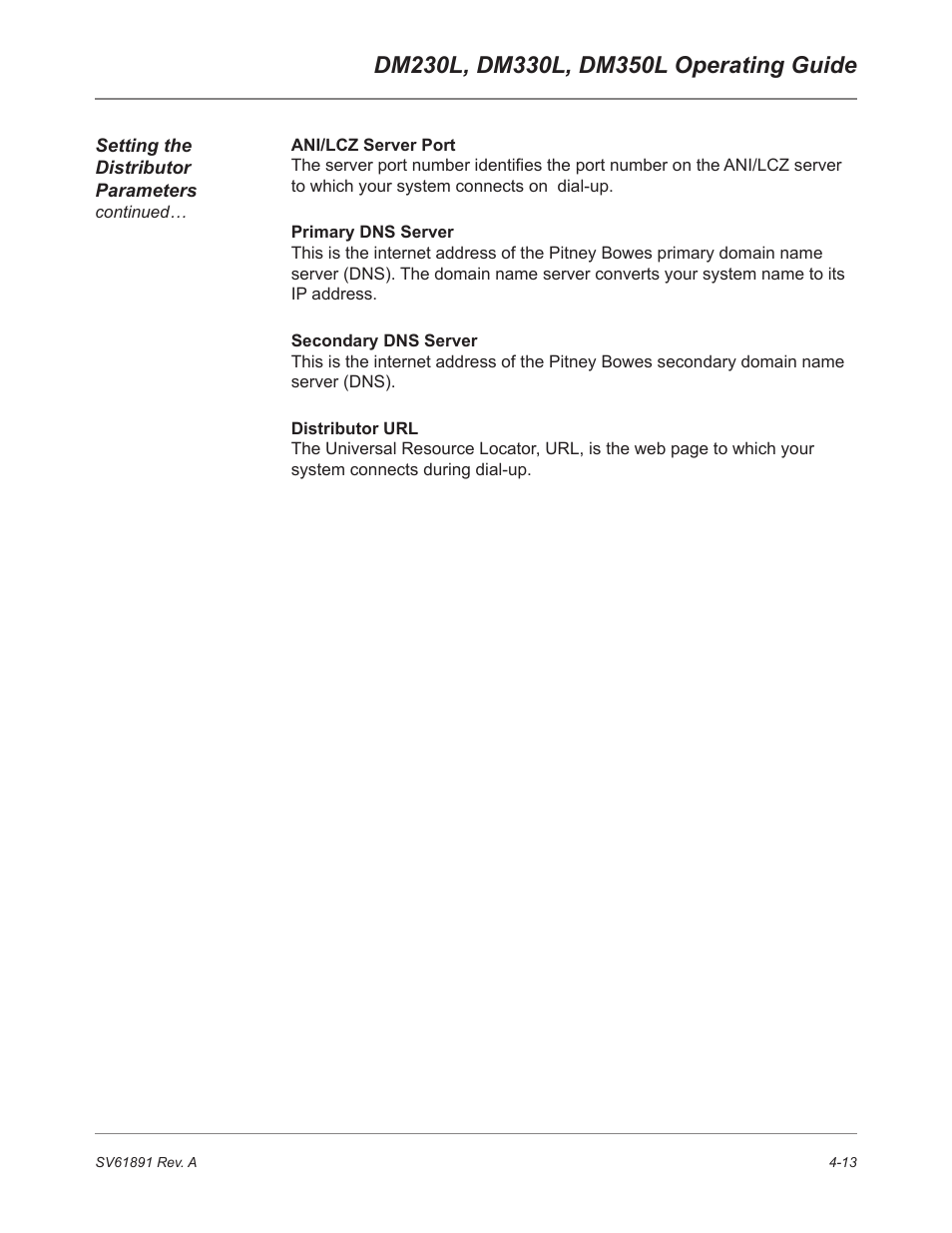 Pitney Bowes DM230L User Manual | Page 80 / 158