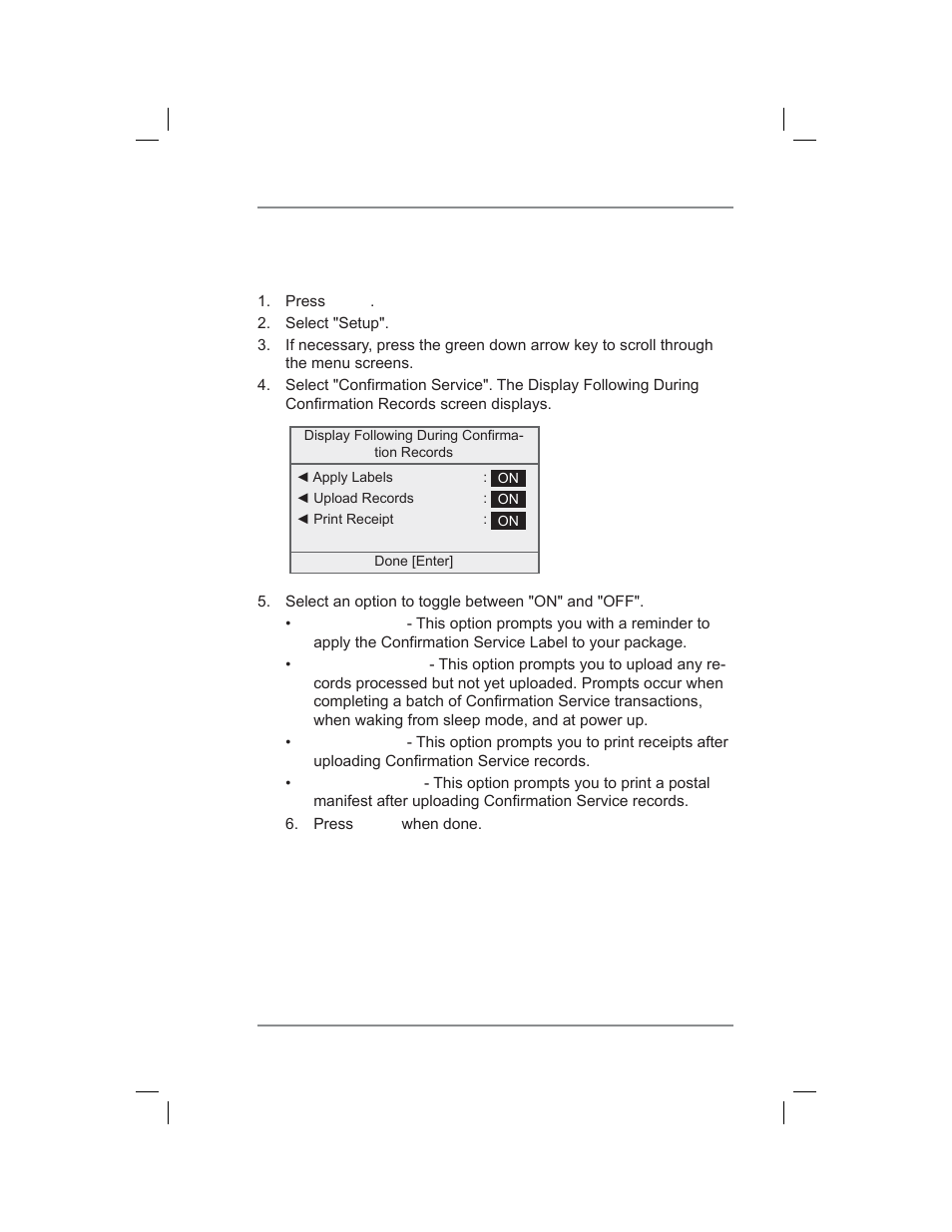 Setting up (usps®) confirmation services, 7 • system options | Pitney Bowes DM400C User Manual | Page 101 / 196