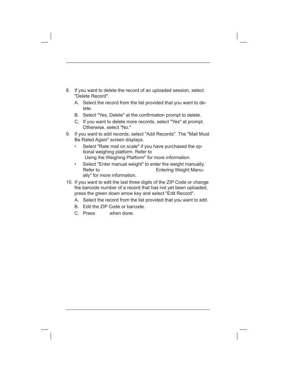 7 • system options | Pitney Bowes DM400C User Manual | Page 104 / 196