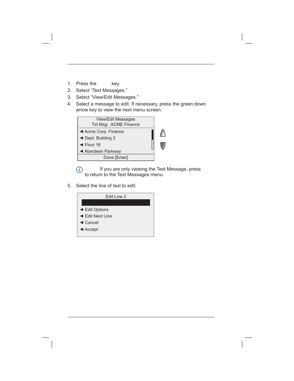 Viewing/editing a text message, 10 • text messages | Pitney Bowes DM400C User Manual | Page 138 / 196