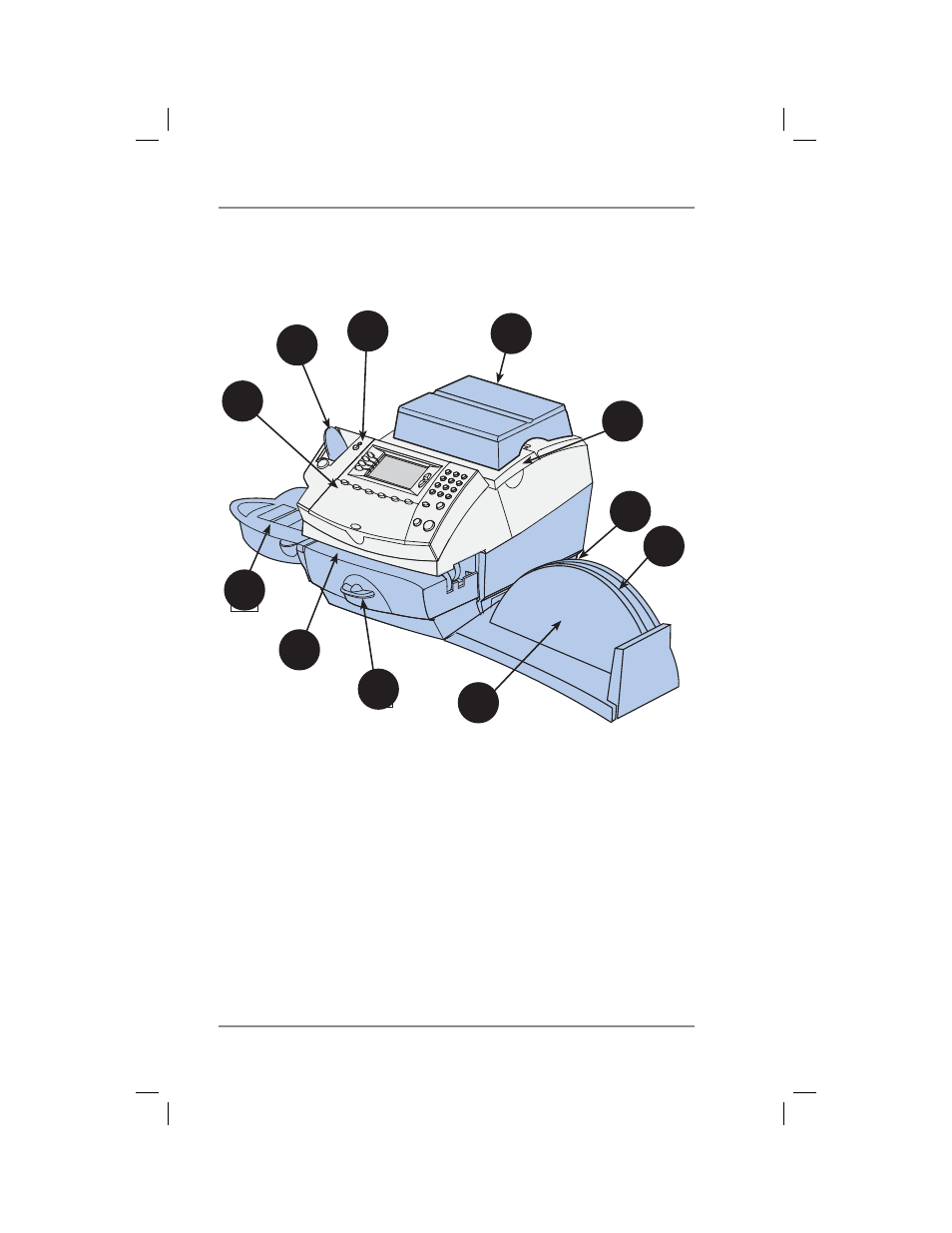 Parts of the machine - dm300c | Pitney Bowes DM400C User Manual | Page 24 / 196