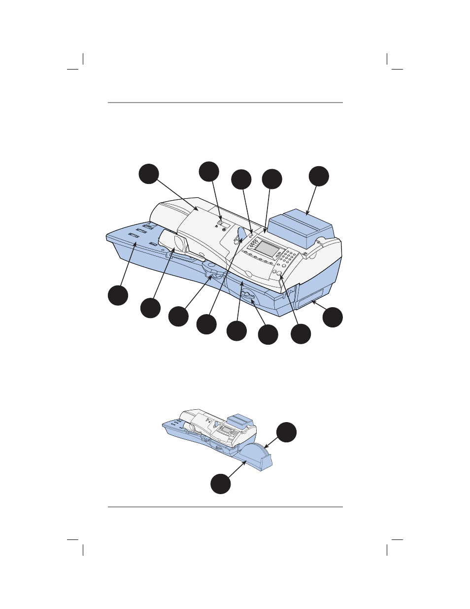 Parts of the machine - dm400c | Pitney Bowes DM400C User Manual | Page 26 / 196