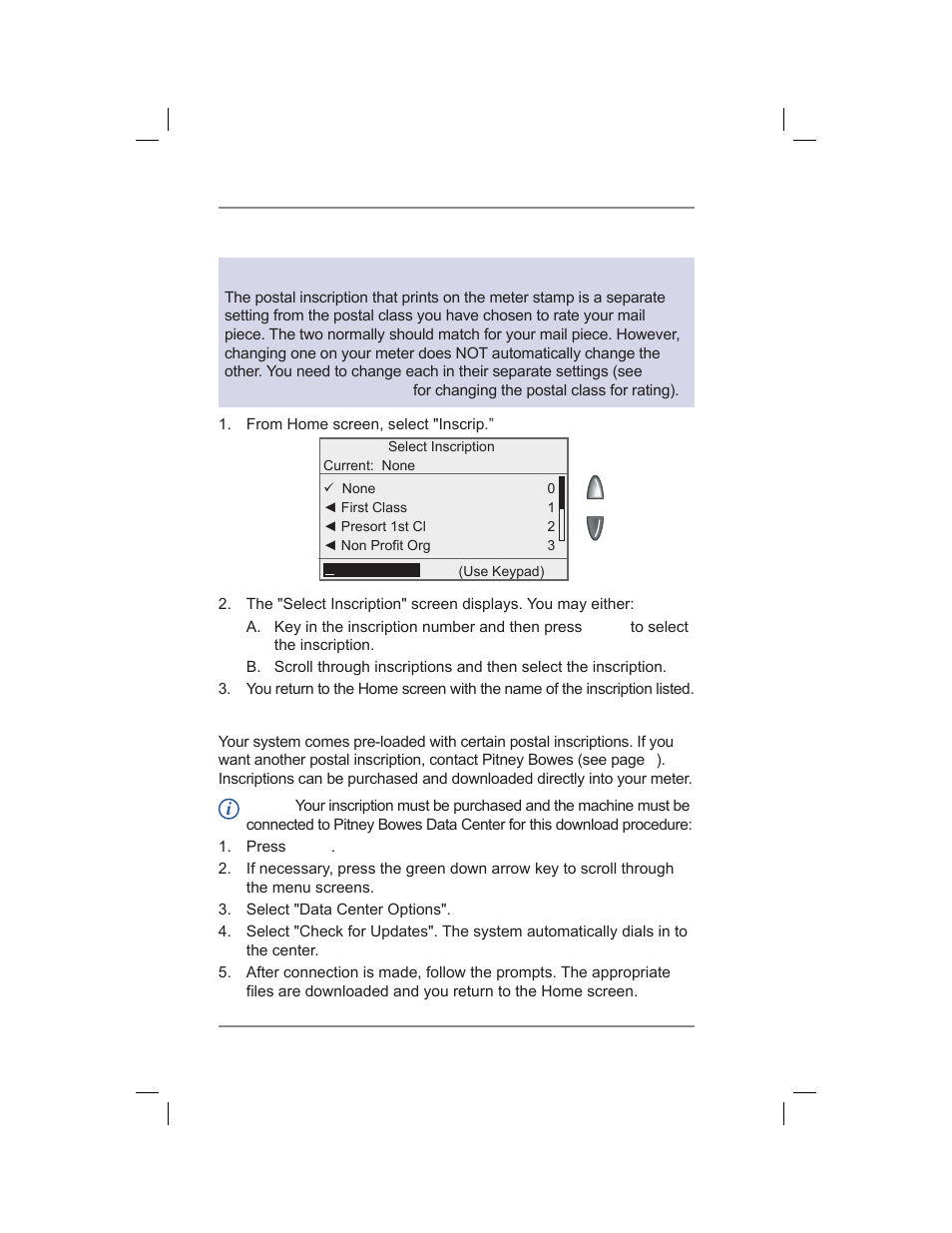 4 • printing options | Pitney Bowes DM400C User Manual | Page 54 / 196