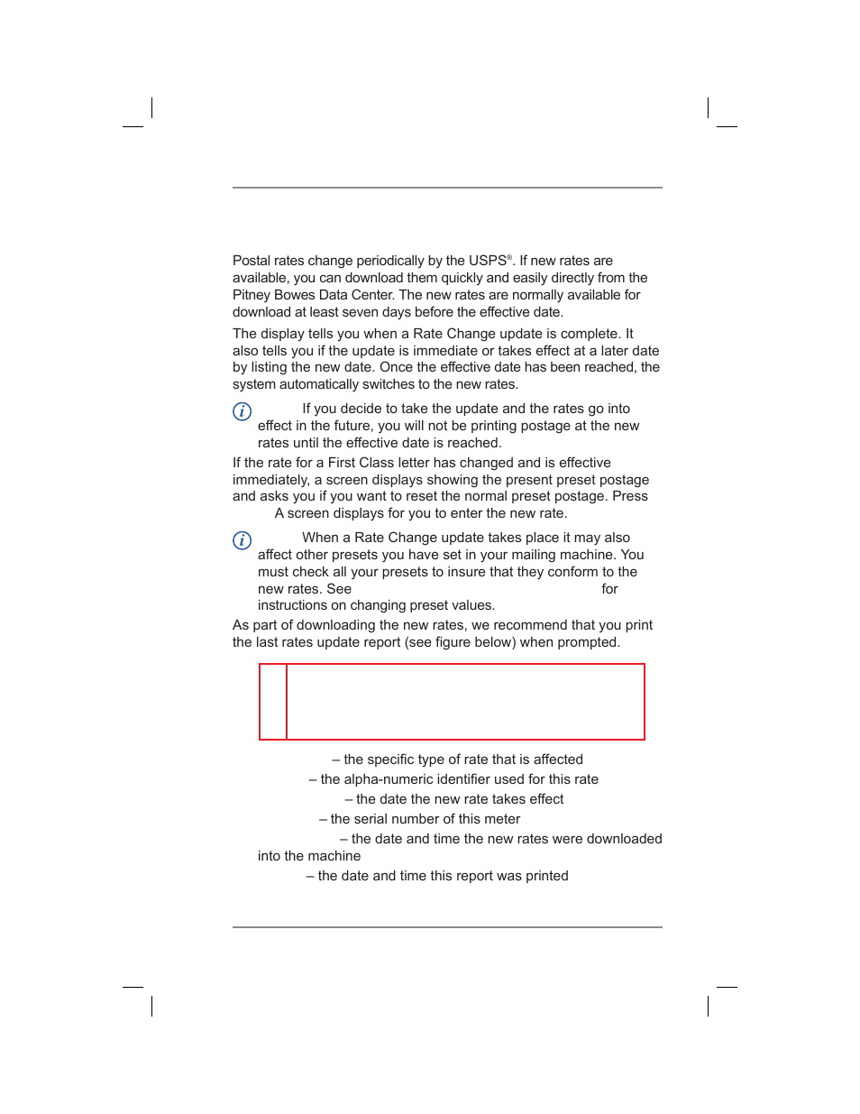 6 • adding postage/connecting to data center | Pitney Bowes DM400C User Manual | Page 71 / 196