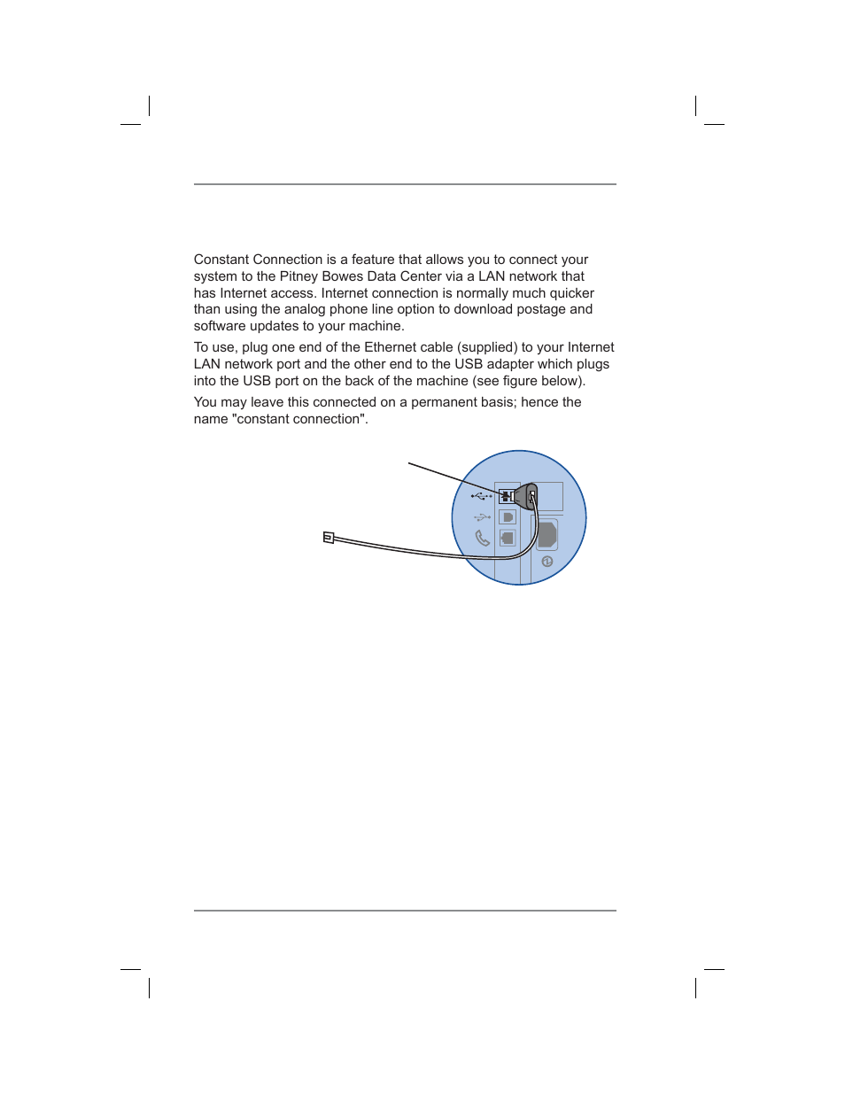 6 • adding postage/connecting to data center | Pitney Bowes DM400C User Manual | Page 72 / 196