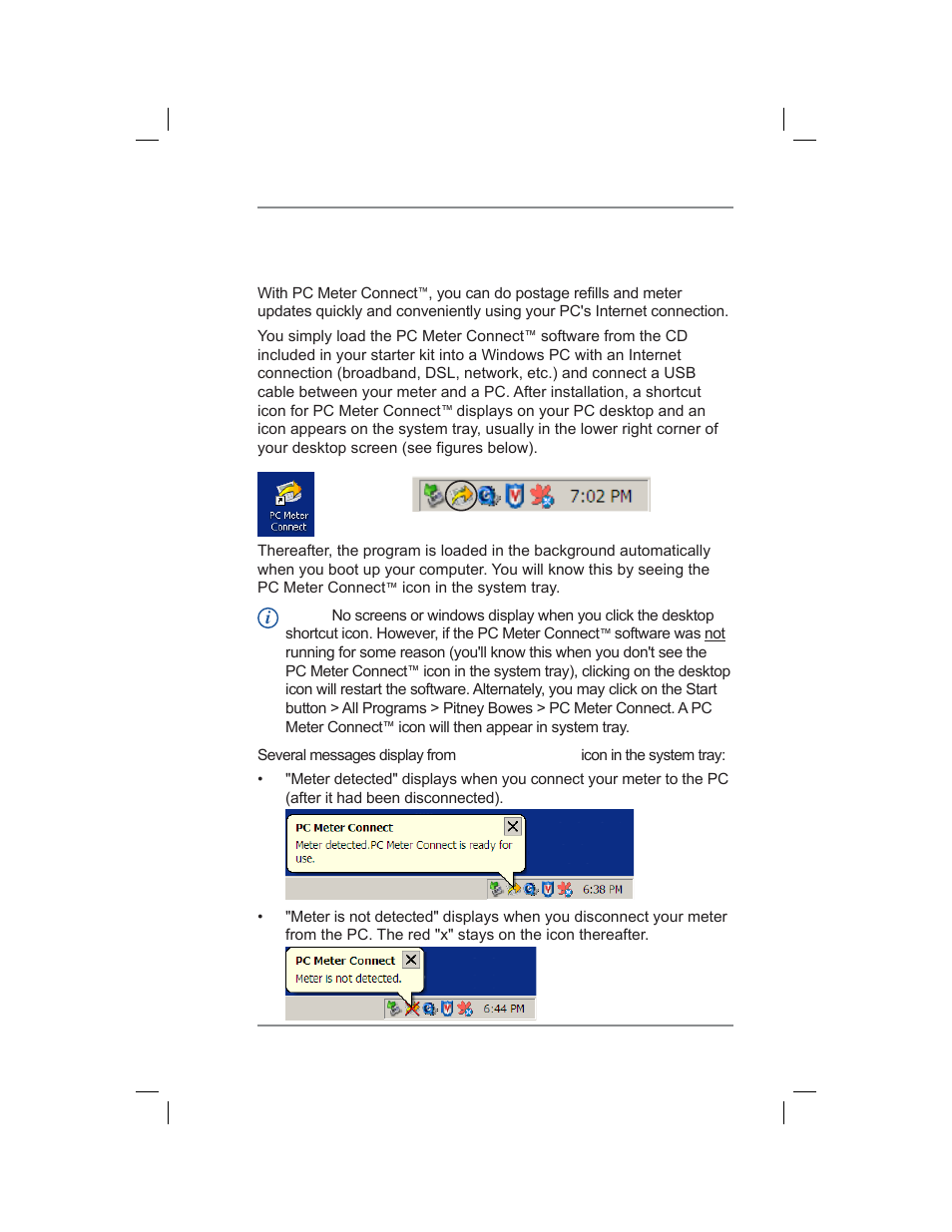 6 • adding postage/connecting to data center | Pitney Bowes DM400C User Manual | Page 73 / 196