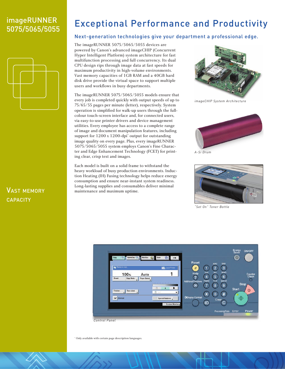 Exceptional performance and productivity | Pitney Bowes 5055 User Manual | Page 4 / 12
