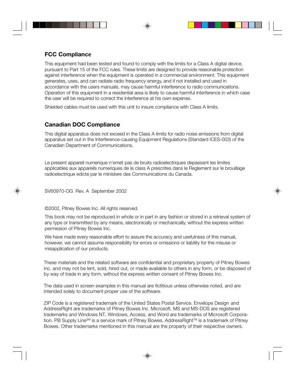 Pitney Bowes ADDRESSRIGHTTM DA900 User Manual | Page 2 / 108