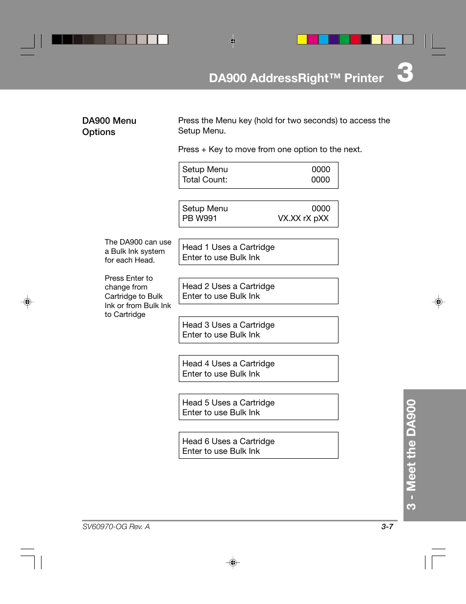 Da900 addressright™ printer, 3 - meet the da900 | Pitney Bowes ADDRESSRIGHTTM DA900 User Manual | Page 25 / 108