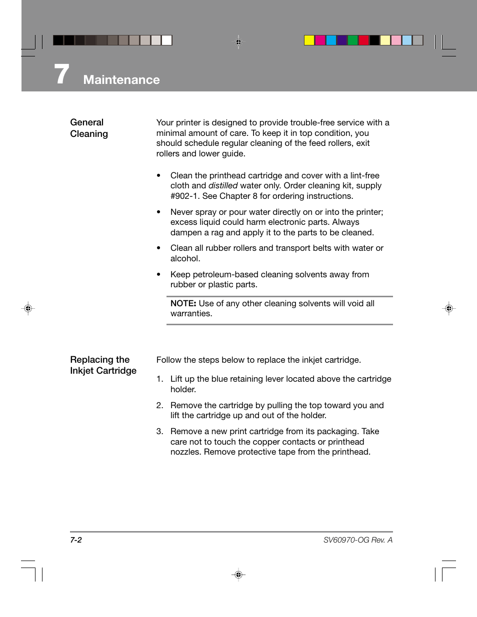 Maintenance | Pitney Bowes ADDRESSRIGHTTM DA900 User Manual | Page 60 / 108