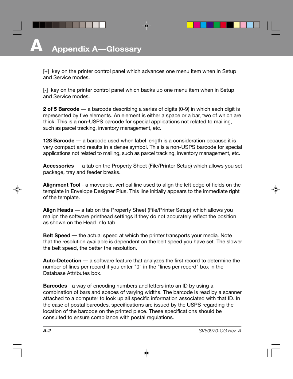 Appendix a—glossary | Pitney Bowes ADDRESSRIGHTTM DA900 User Manual | Page 86 / 108