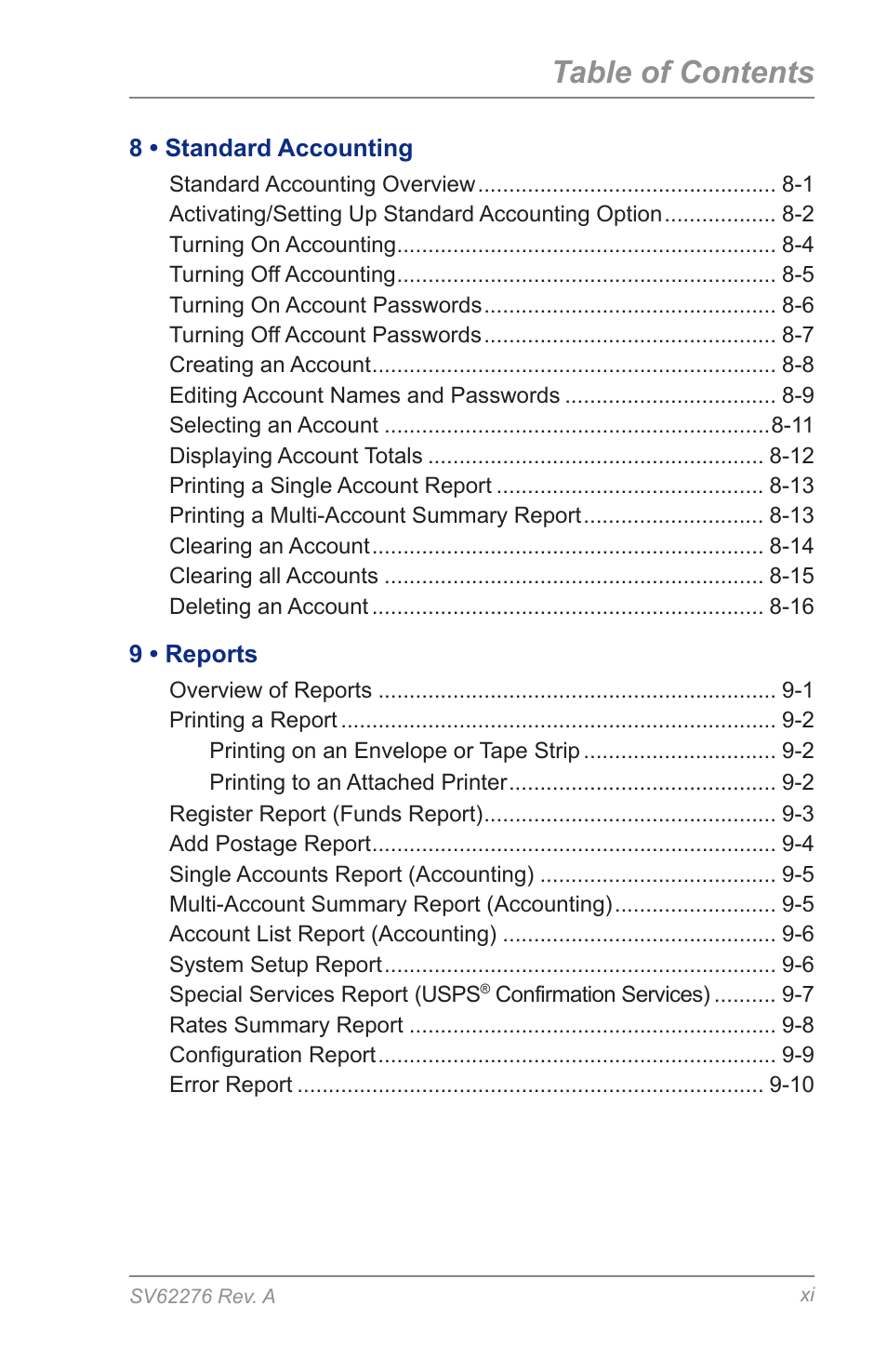 Pitney Bowes DM125 User Manual | Page 11 / 209