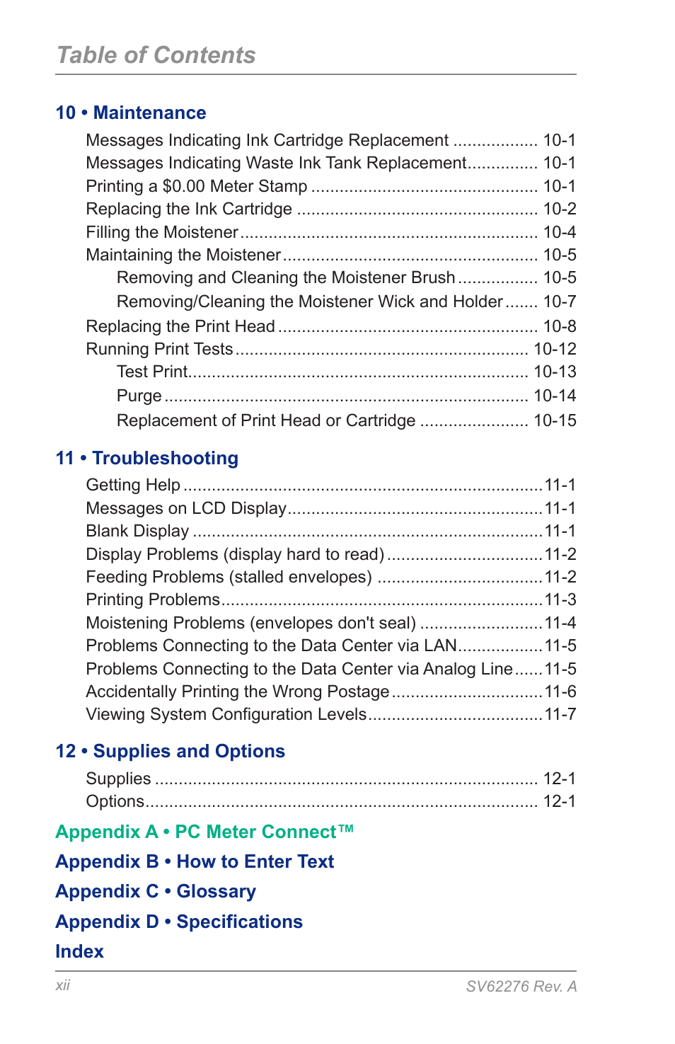 Pitney Bowes DM125 User Manual | Page 12 / 209