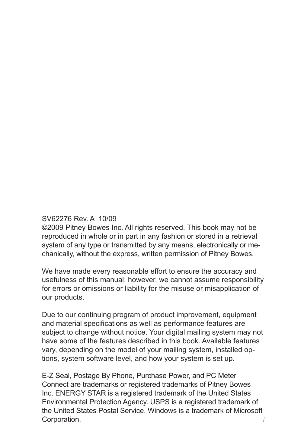 Pitney Bowes DM125 User Manual | Page 2 / 209