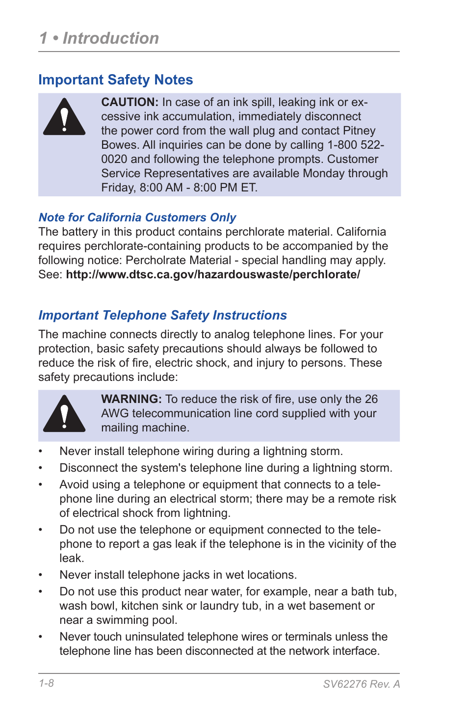 1 • introduction | Pitney Bowes DM125 User Manual | Page 20 / 209