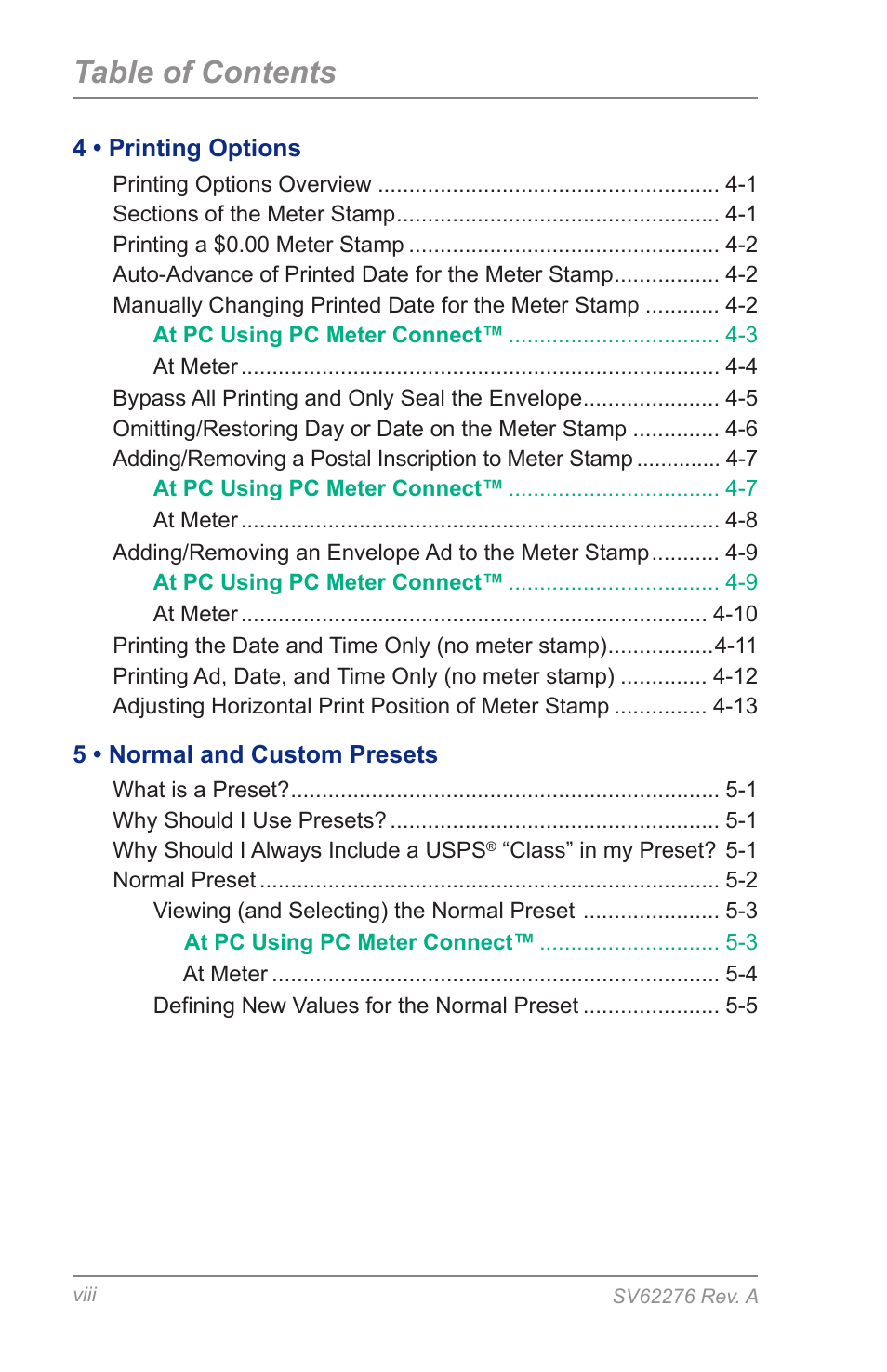 Pitney Bowes DM125 User Manual | Page 8 / 209