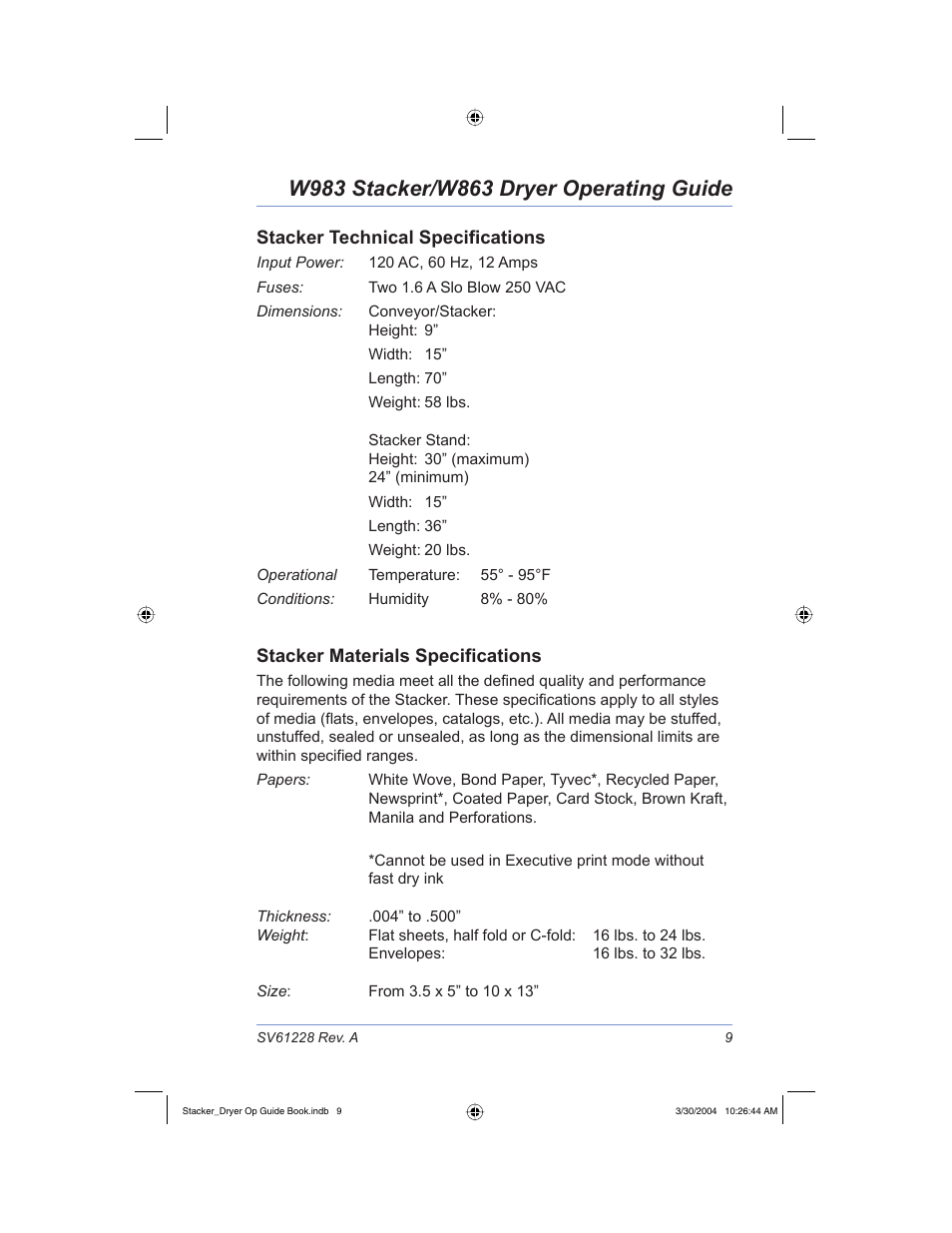 Pitney Bowes W983 User Manual | Page 12 / 30