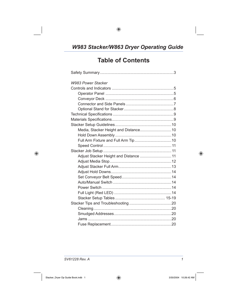 Pitney Bowes W983 User Manual | Page 4 / 30