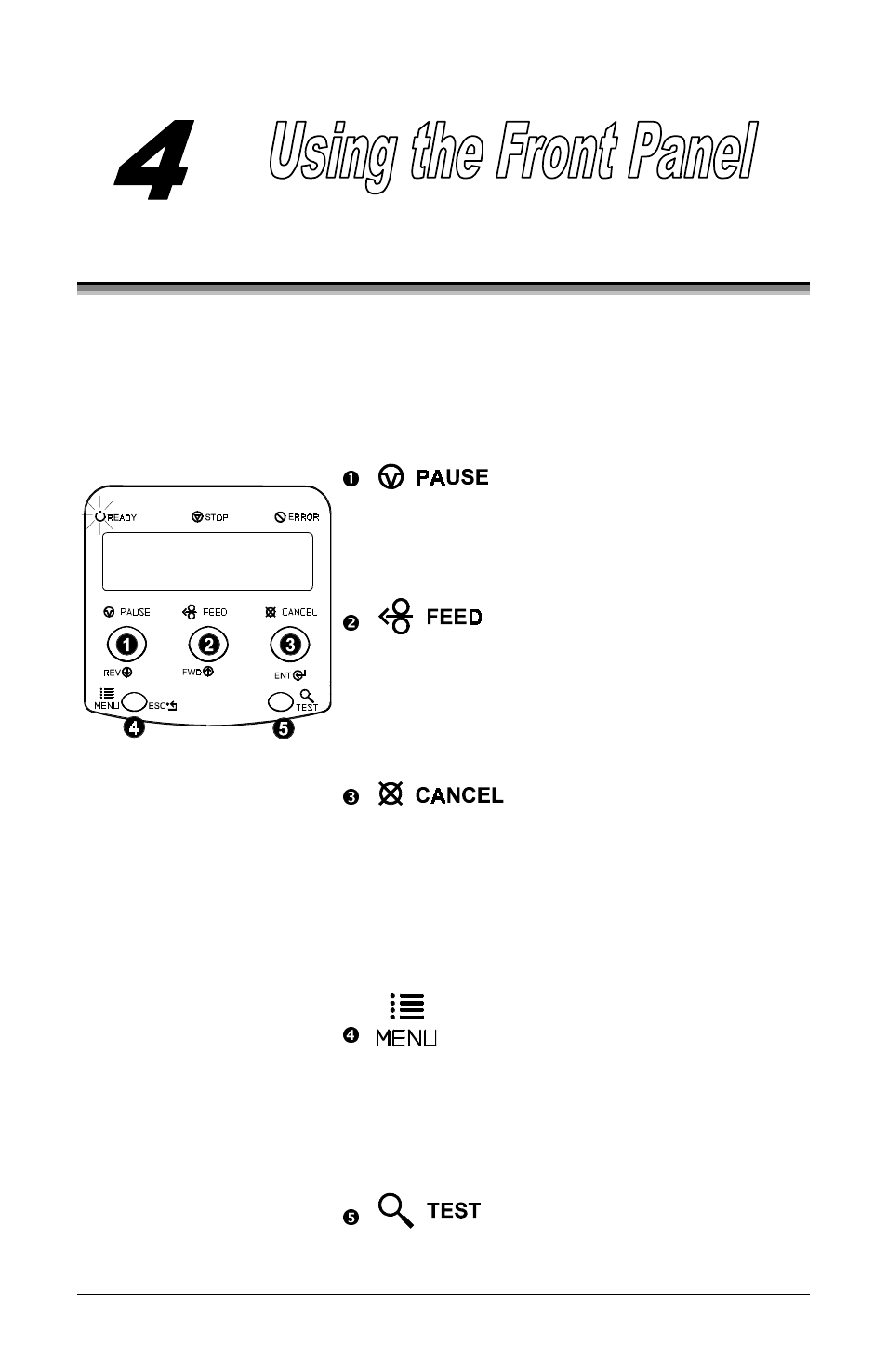 0 operating the front panel | Pitney Bowes J693 User Manual | Page 23 / 109