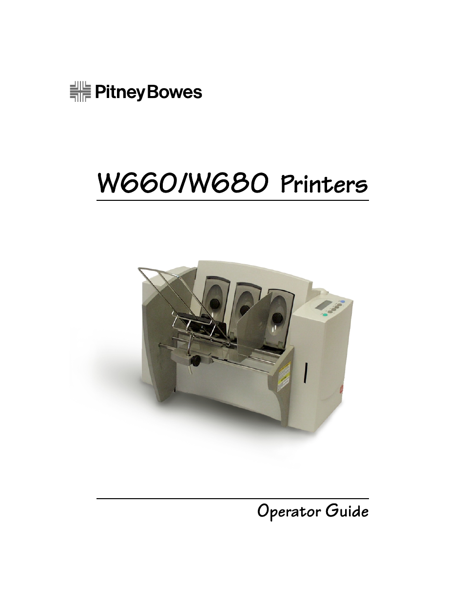 Pitney Bowes W680 User Manual | 130 pages