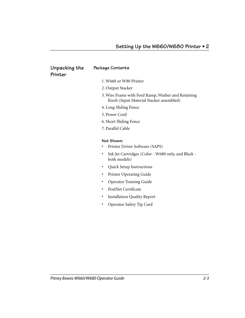 Pitney Bowes W680 User Manual | Page 15 / 130