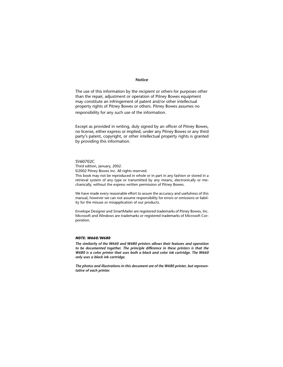 Pitney Bowes W680 User Manual | Page 2 / 130