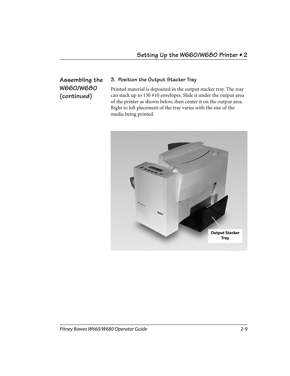 Pitney Bowes W680 User Manual | Page 21 / 130