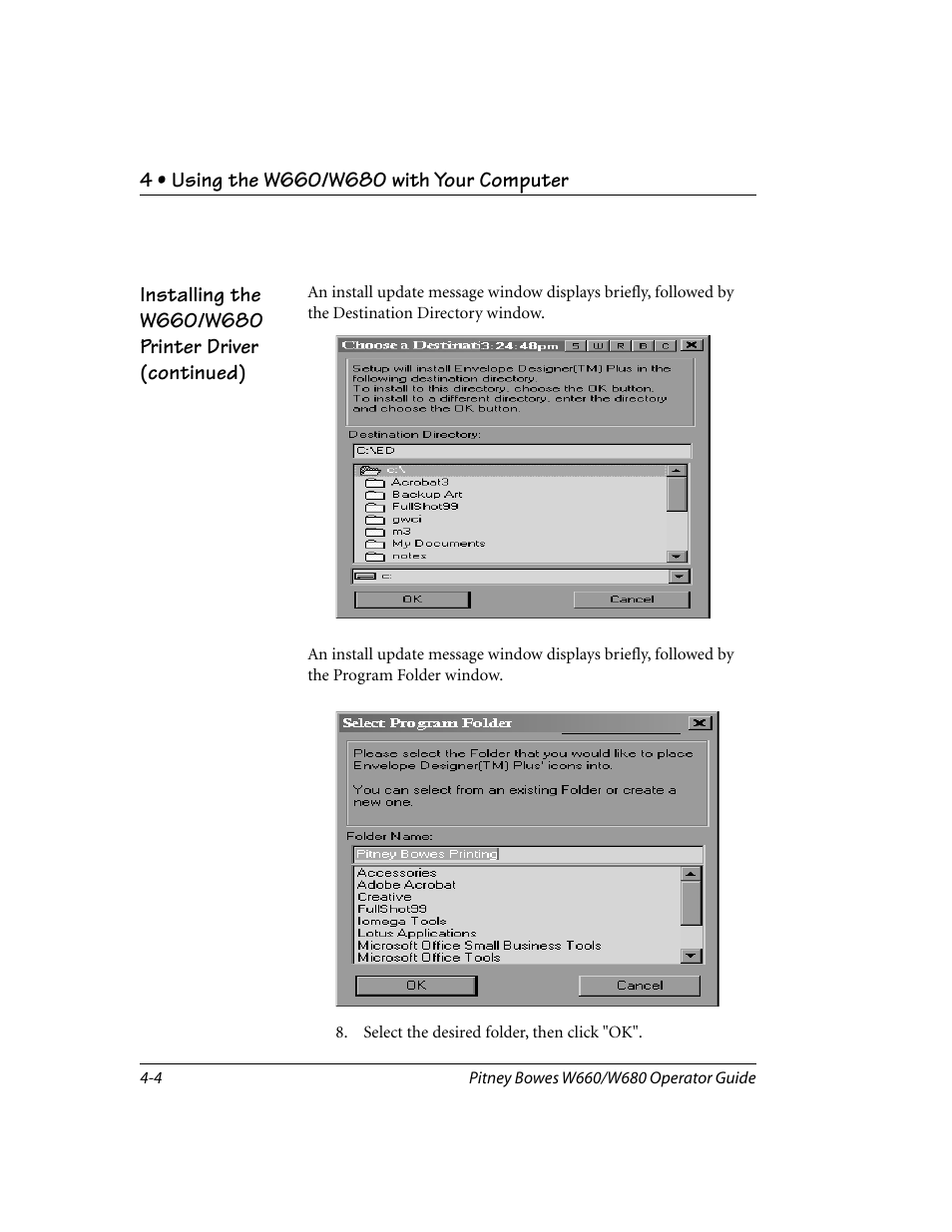 Pitney Bowes W680 User Manual | Page 48 / 130