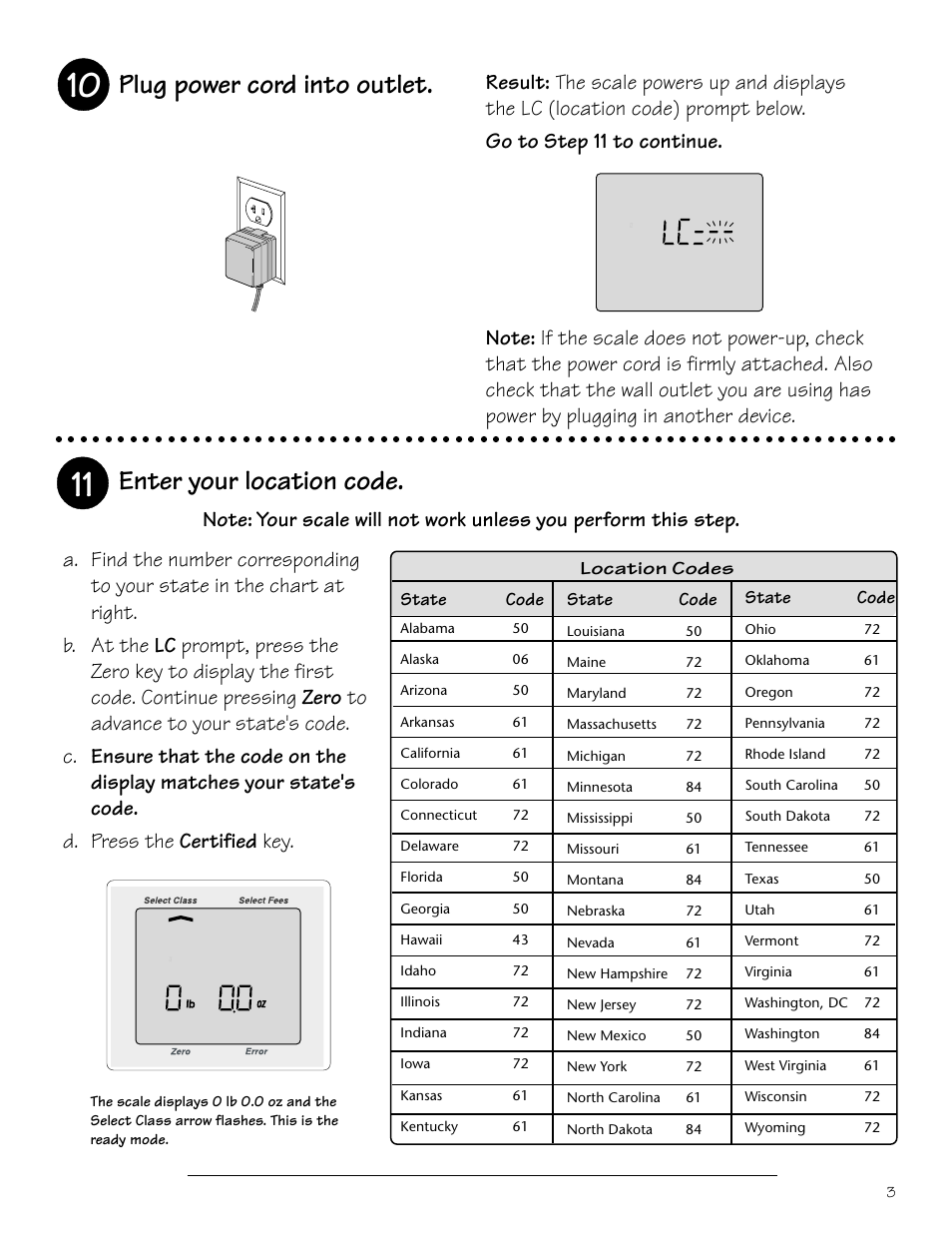 Enter your location code, Plug power cord into outlet | Pitney Bowes Integra N300 User Manual | Page 3 / 4