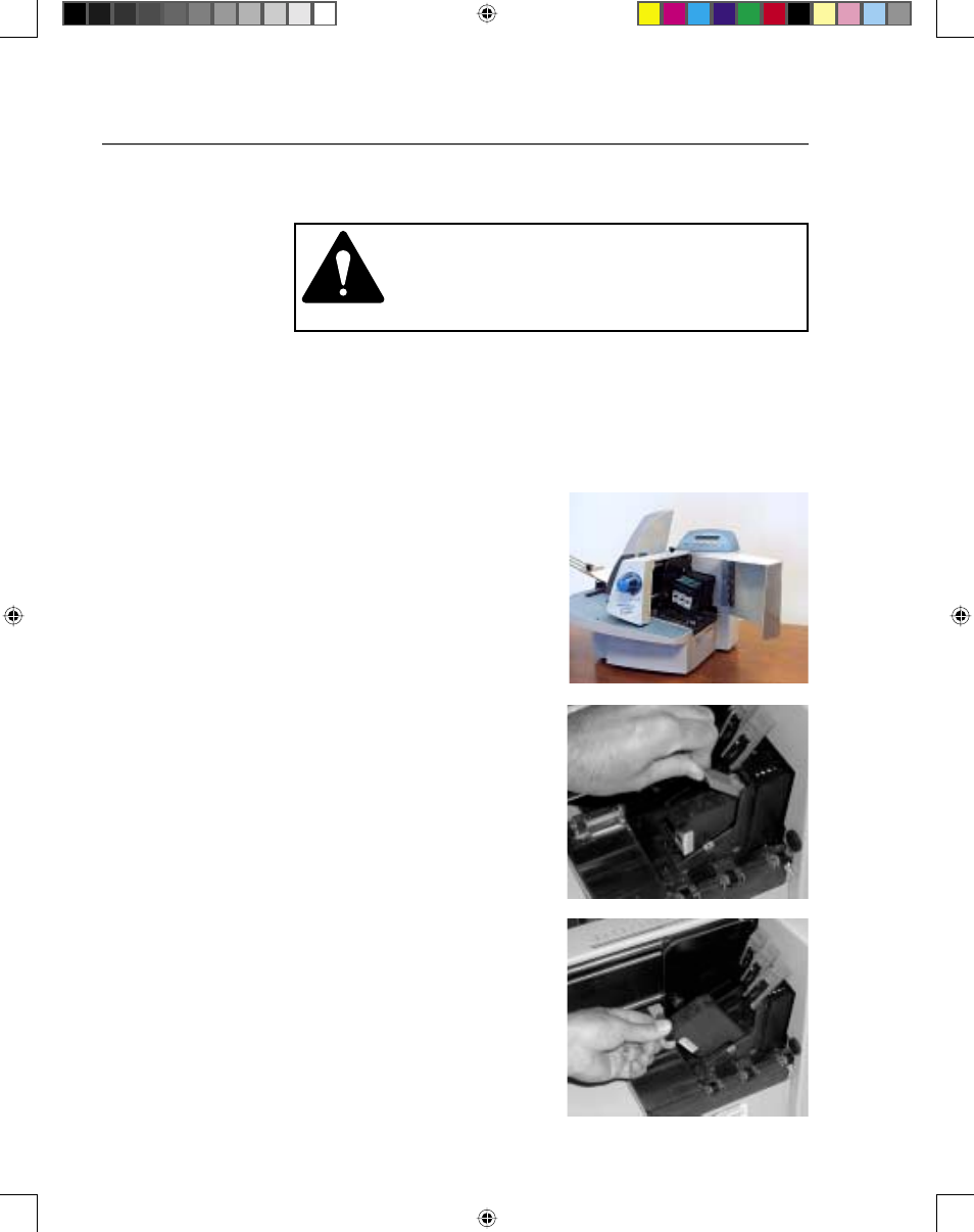 Replacing the print cartridge(s), Printer maintenance | Pitney Bowes ADDRESSRIGHT DA400 User Manual | Page 47 / 114