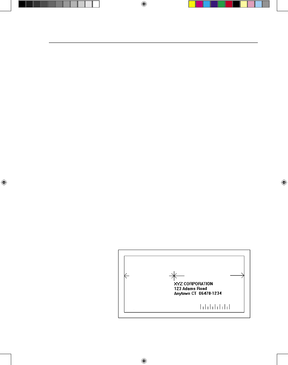 Address layout, Printer menus, Using the main menu (continued) | Pitney Bowes ADDRESSRIGHT DA400 User Manual | Page 68 / 114