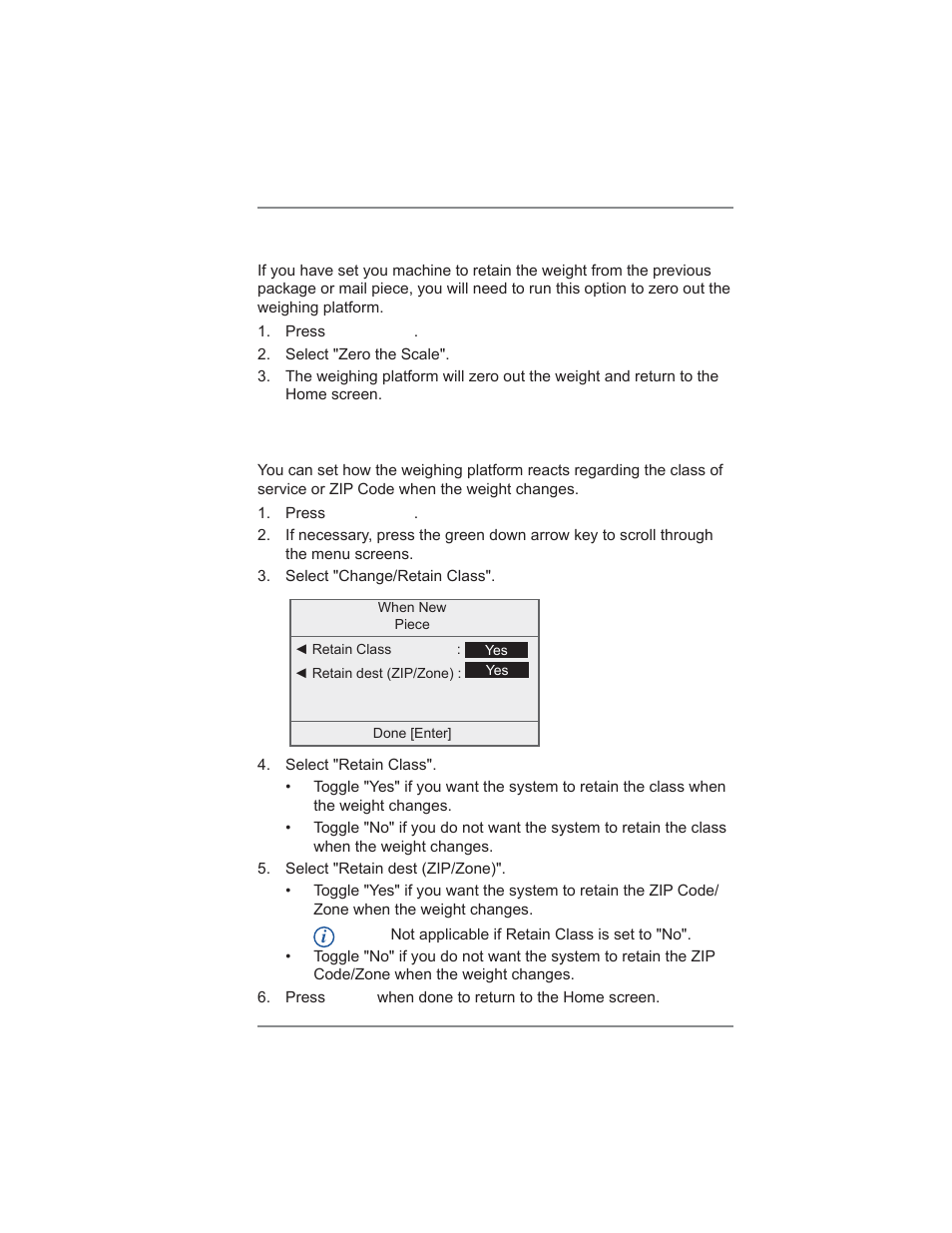 Zeroing the scale, Setting weight change options, 11 • scale options | Pitney Bowes DM300C User Manual | Page 143 / 196