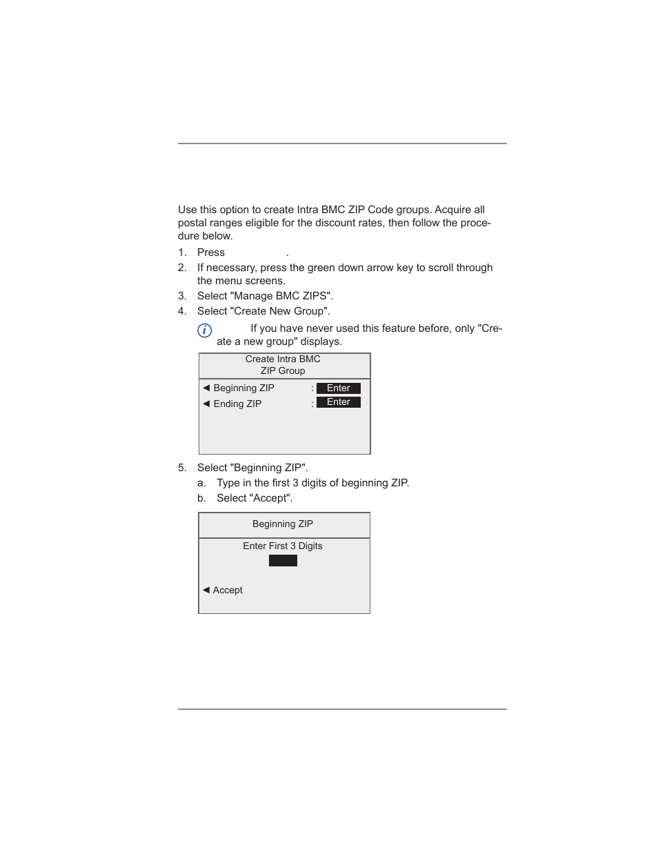 Creating intra bmc zip code groups, 11 • scale options | Pitney Bowes DM300C User Manual | Page 147 / 196