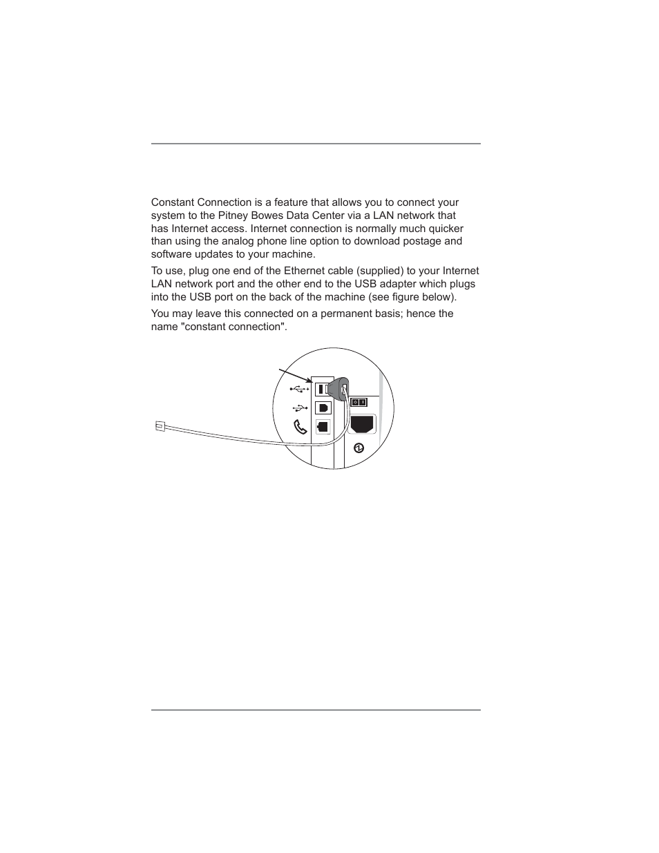6 • adding postage/connecting to data center | Pitney Bowes DM300C User Manual | Page 72 / 196