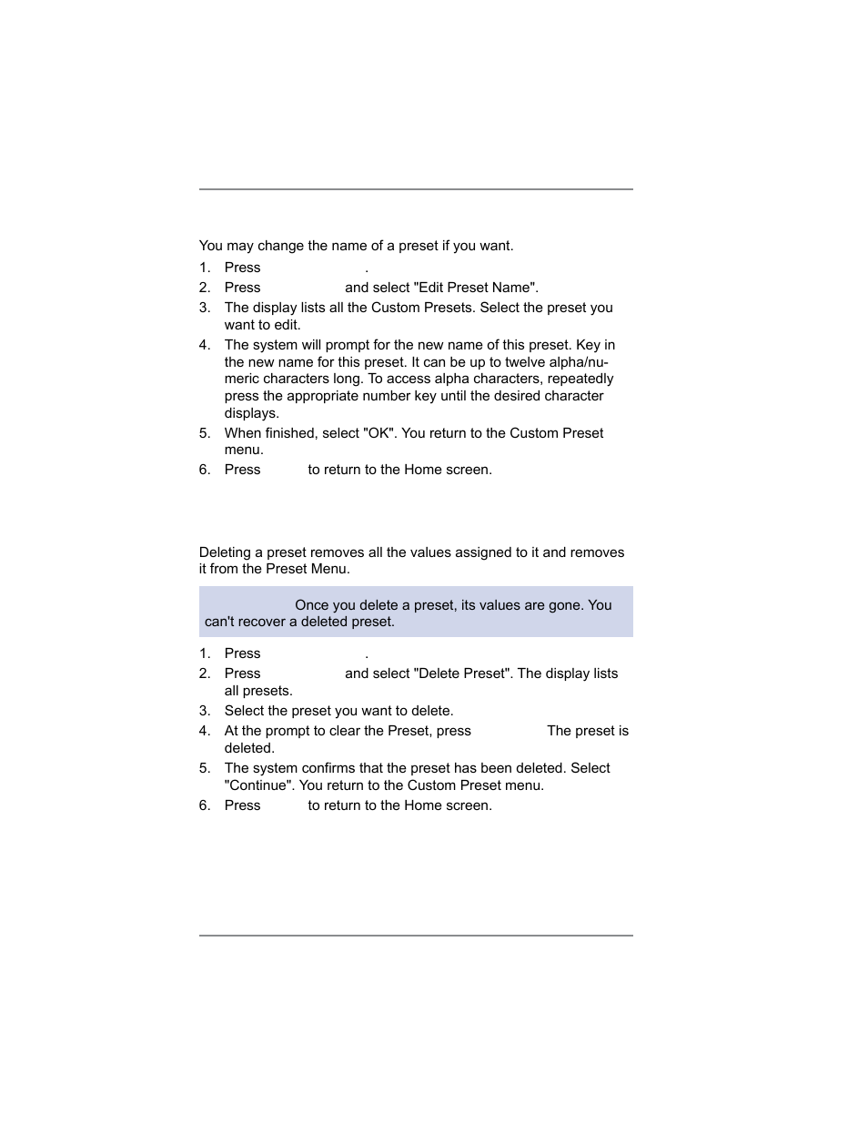 5 • normal and custom presets | Pitney Bowes SV62214 User Manual | Page 59 / 160