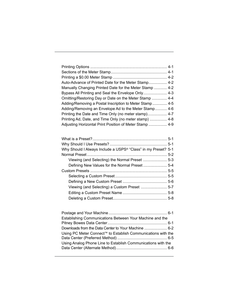 Pitney Bowes SV62214 User Manual | Page 9 / 160