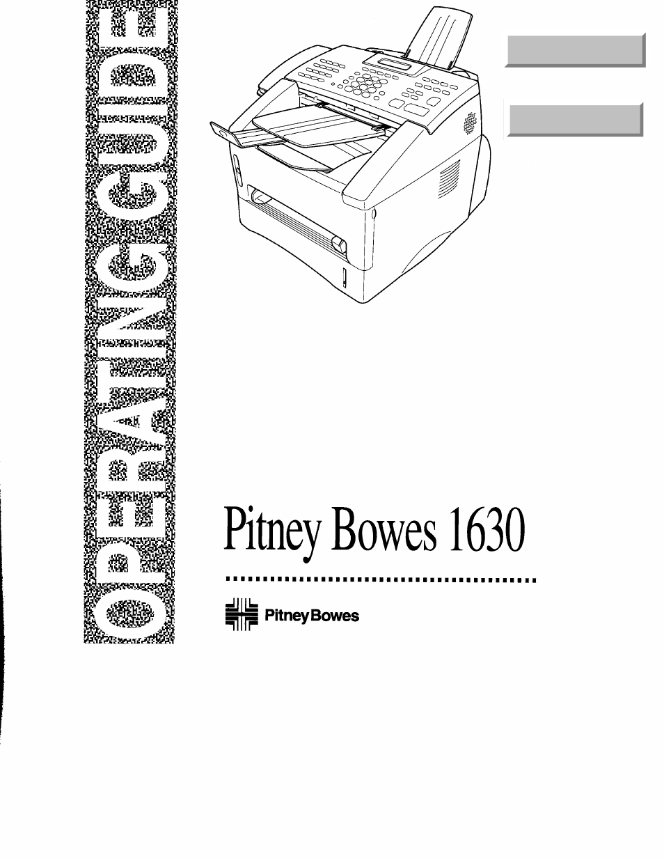 Pitney Bowes 1630 User Manual | 160 pages