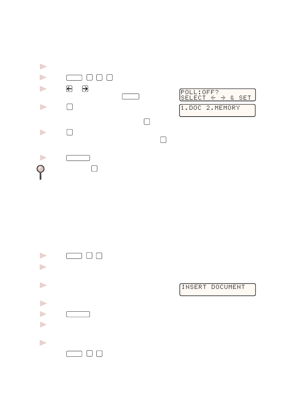 Setting up polling transmit | Pitney Bowes 1630 User Manual | Page 65 / 160
